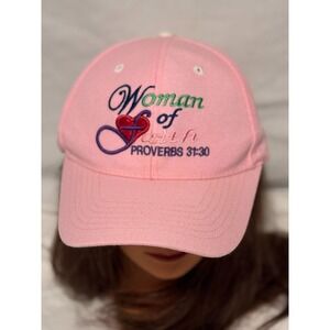 Women of Faith Hat Pink adjustable